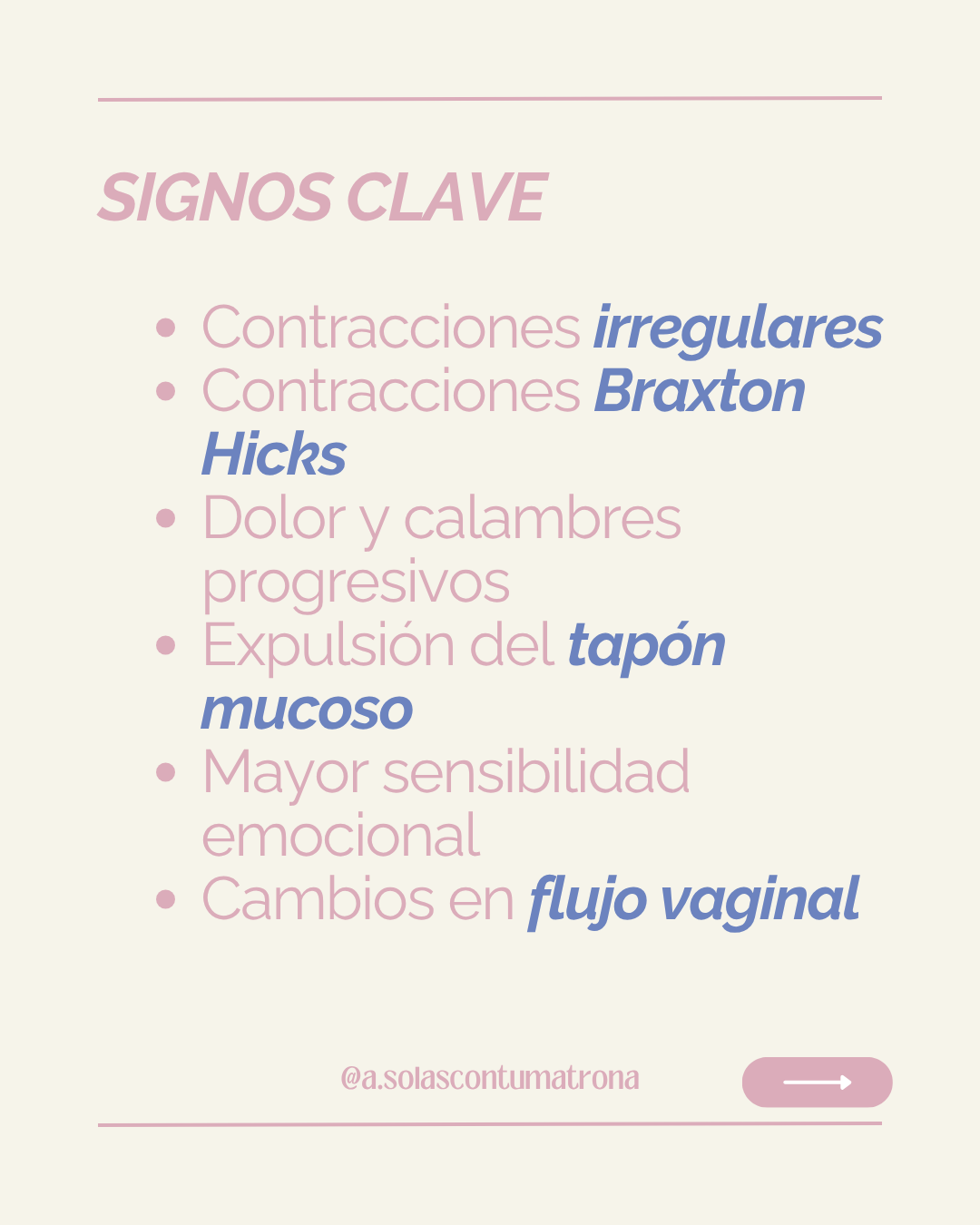 Gestión de las contracciones irregulares